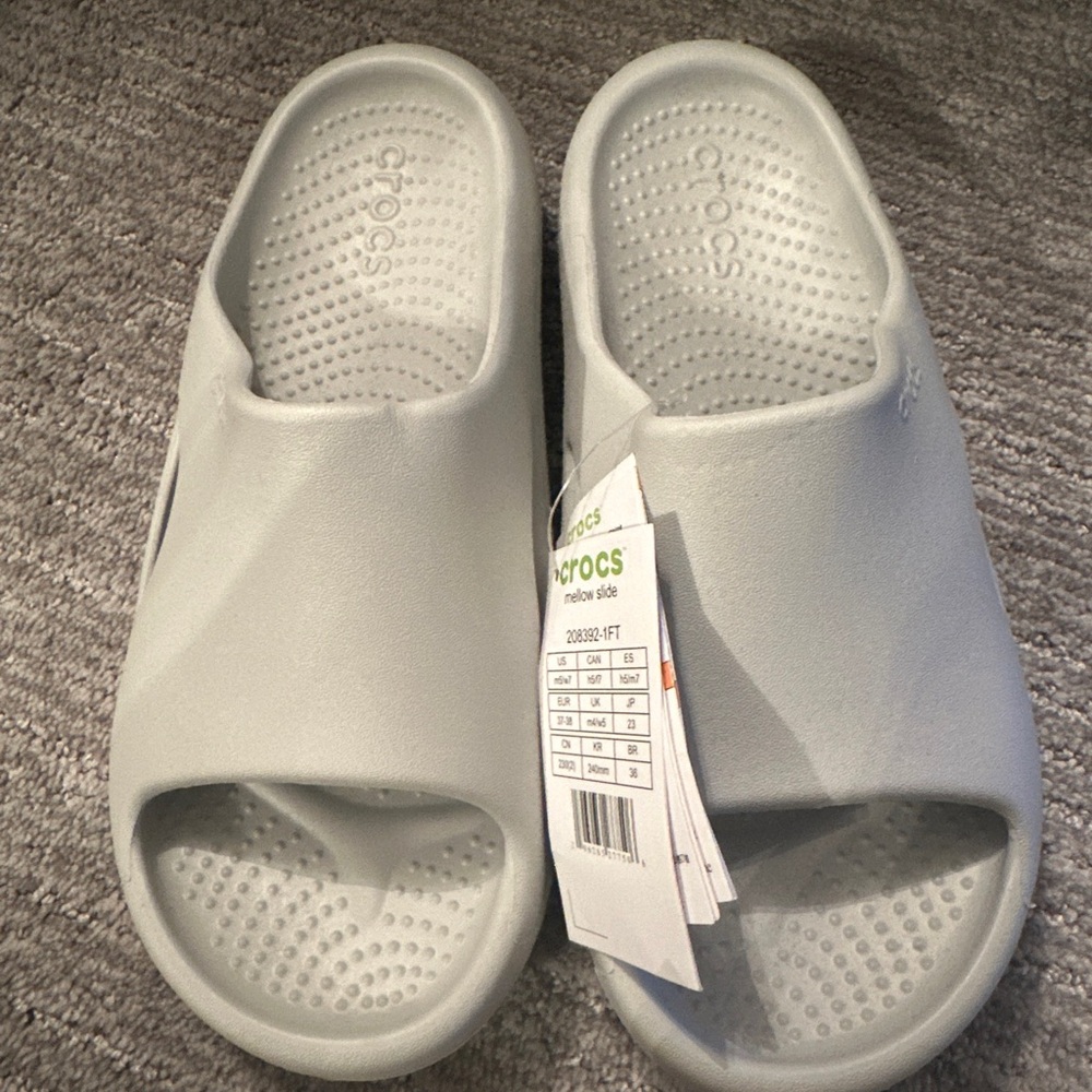 Crocs Unisex Mellow Slide Sandal Atmosphere Men 5 Women 7
